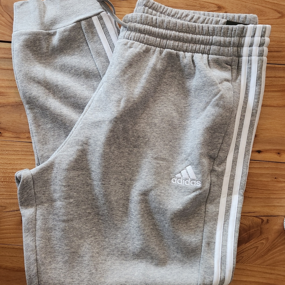 NWT Adidas Women's Gray Joggers Pants - 2X